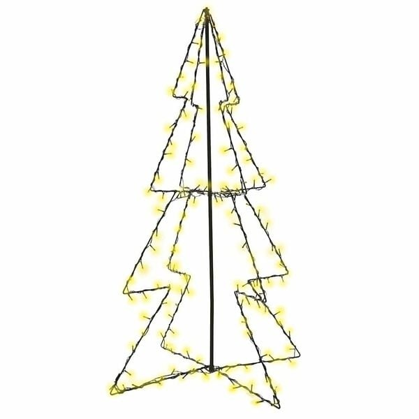 vidaXL Kegelkerstboom 160 LED's (binnen/buiten) - 67% Korting!