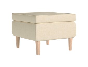 vidaXL Kruk Crème - 40% Korting | Retro Meubels