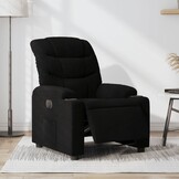 vidaXL Elektrische Fauteuil - Zwart Stoffen, Verstelbaar (40% Korting!)