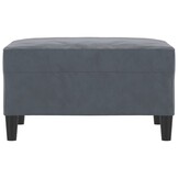 vidaXL Voetenbank 70x55x41 cm | Donkergrijs Fluweel | 61% Korting
