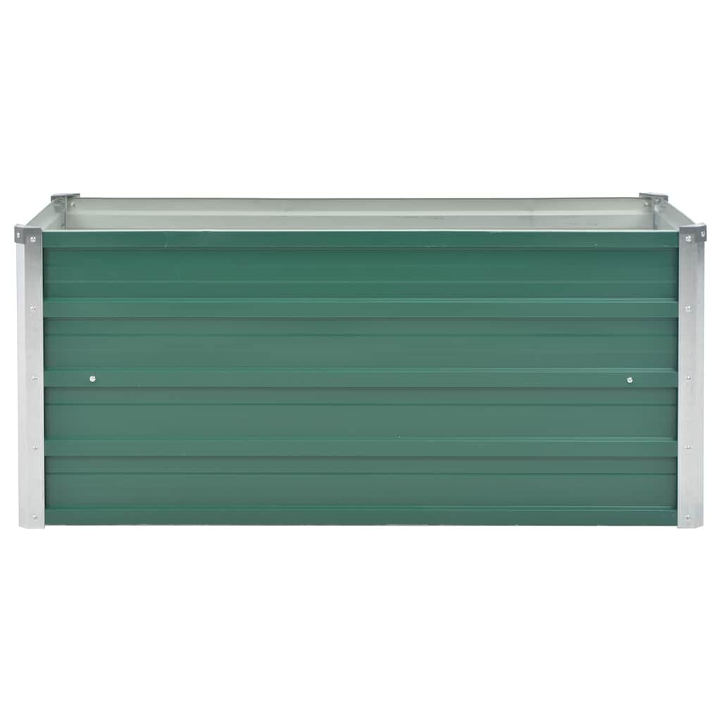 vidaXL Verhoogde Plantenbak Staal Groen - 100x40x45cm (68% KORTING)