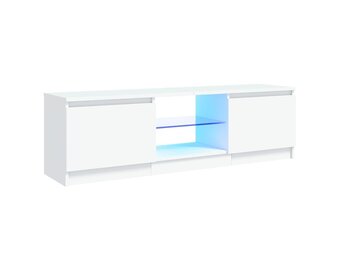 vidaXL TV-meubel met LED - 120cm Wit - 64% Korting!