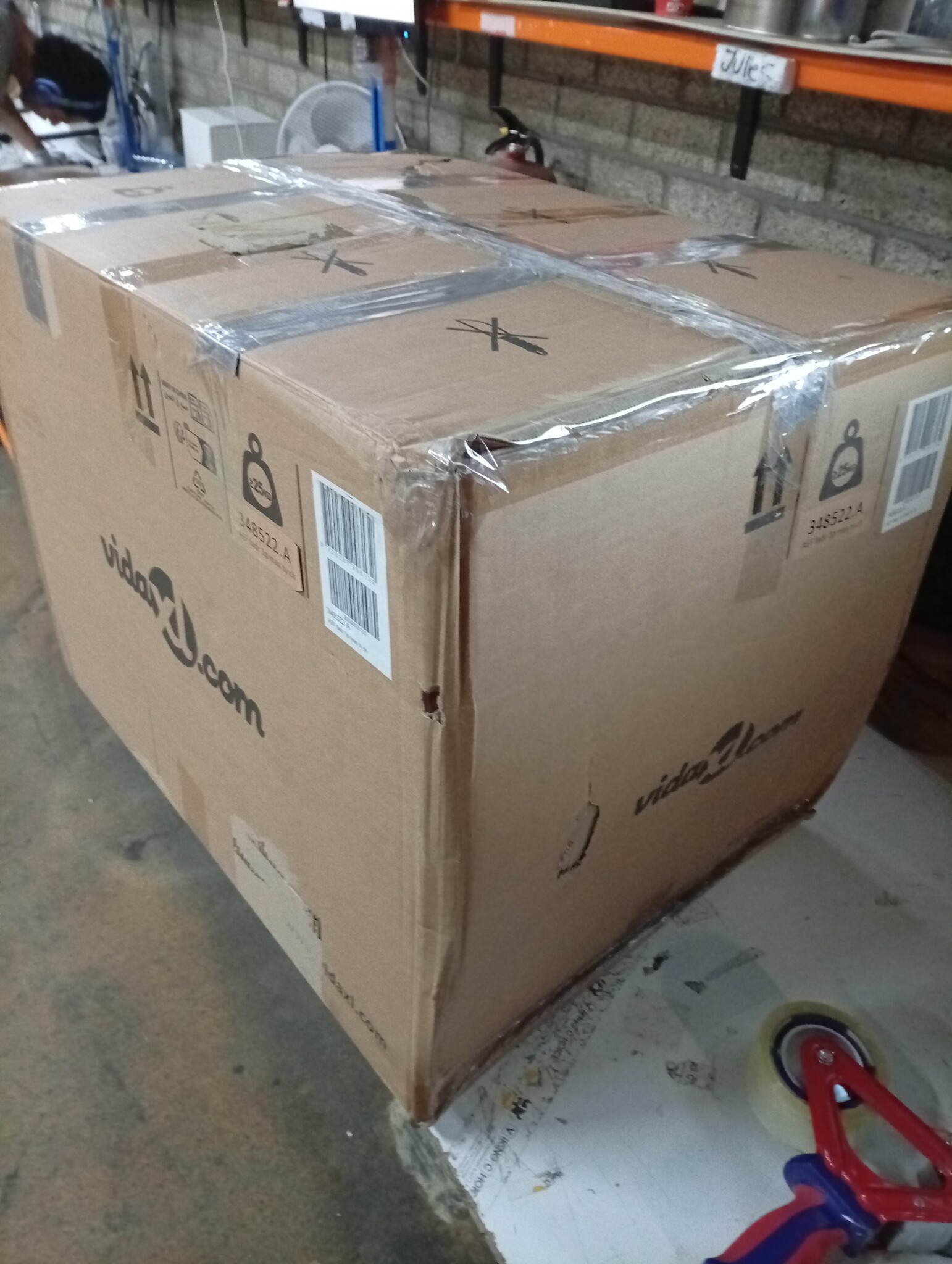 vidaXL Massagestoel Stof Donkergroen - Nu met 55% Korting!