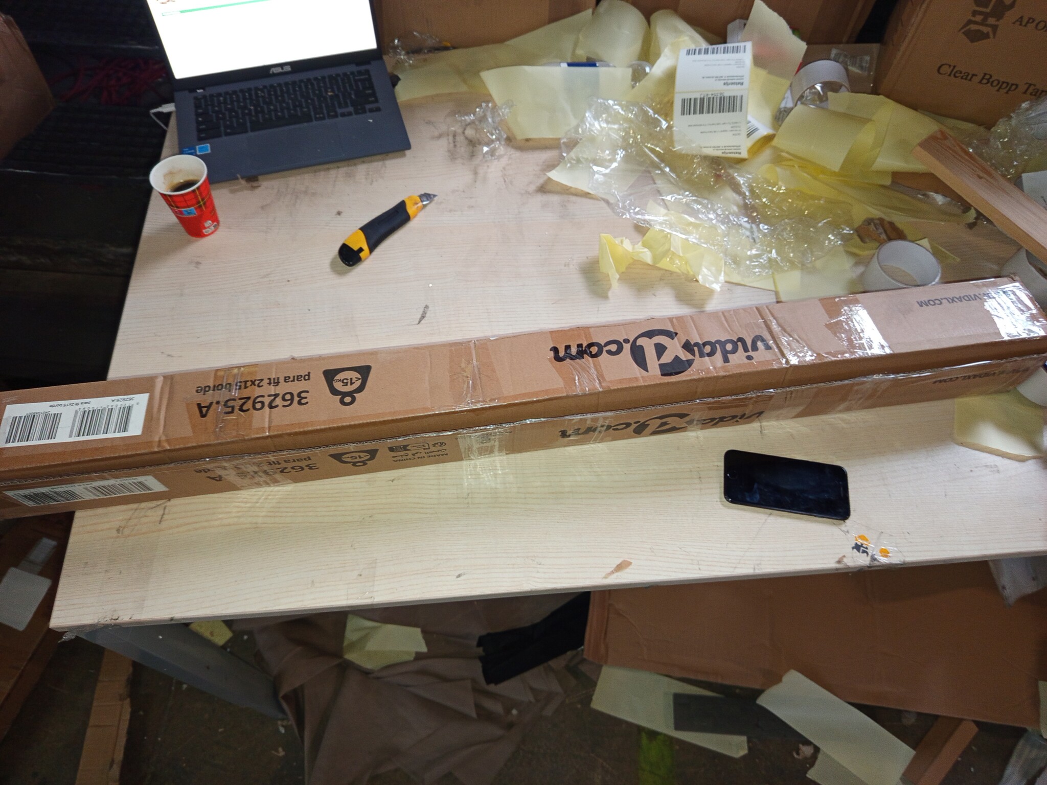 vidaXL Parasol Aluminium Paal - Bordeauxrood (64% korting)