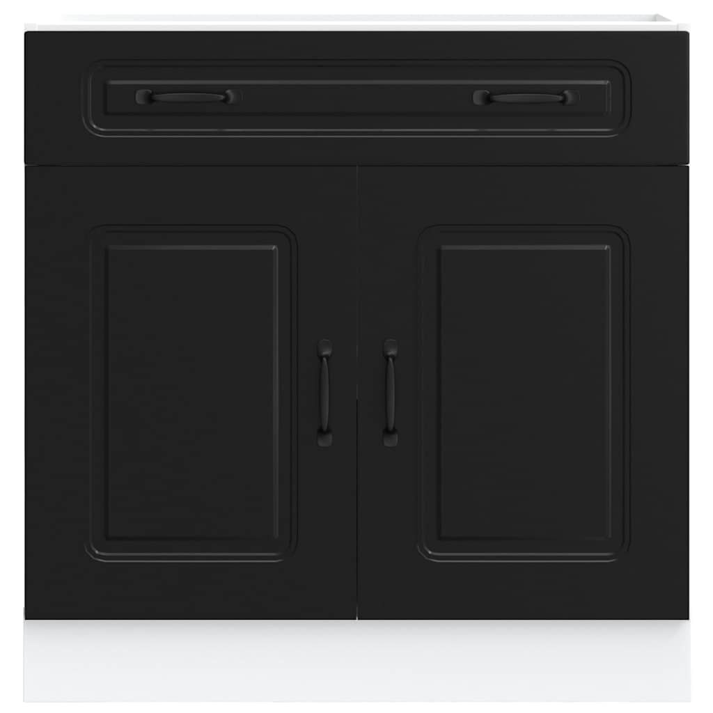 vidaXL Keukenonderkast Kalmar Zwart - 55% Korting!