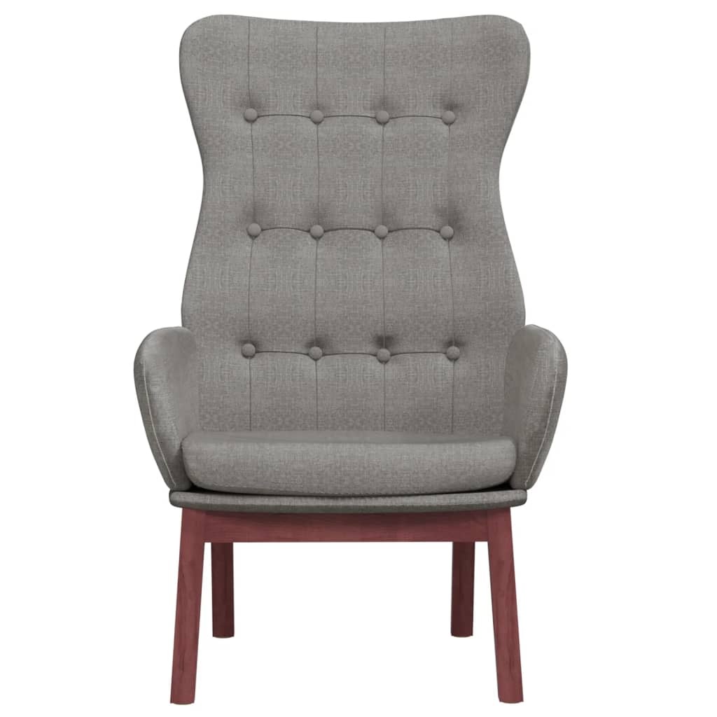 vidaXL Relaxstoel stof lichtgrijs - Nu 60% korting!