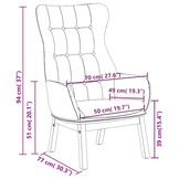 vidaXL Relaxstoel stof lichtgrijs - Nu 60% korting!