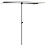 VidaXL Parasol Aluminium 180x110cm Zandwit - 61% Korting!