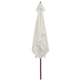 VidaXL Parasol Hout Crèmewit 200x300cm - 65% Korting!