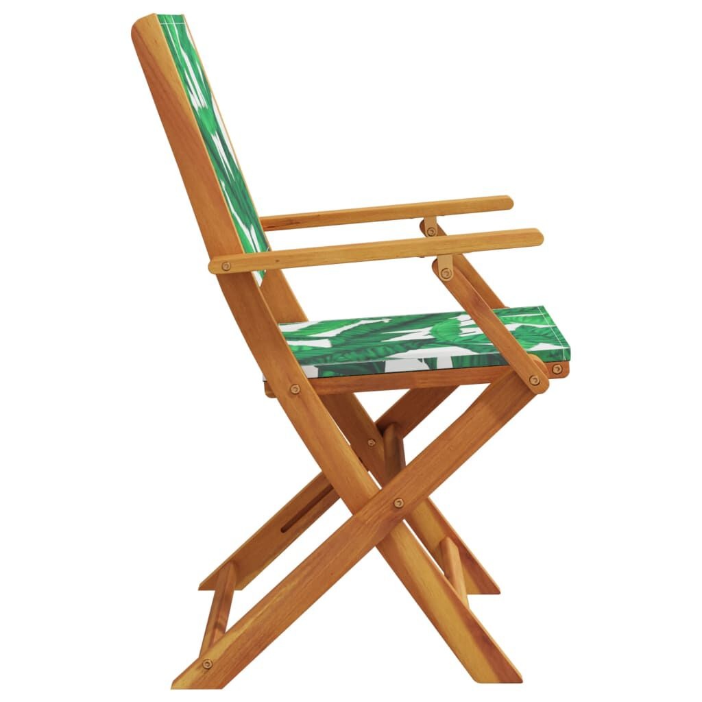 vidaXL Tuinstoelen 4x Inkl. Groen - Massief Hout & Stof (40% Korting)