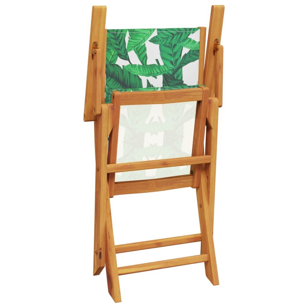 vidaXL Tuinstoelen 4x Inkl. Groen - Massief Hout & Stof (40% Korting)