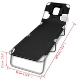 vidaXL Ligbed - 53% Korting! Inklapbaar & Comfortabel