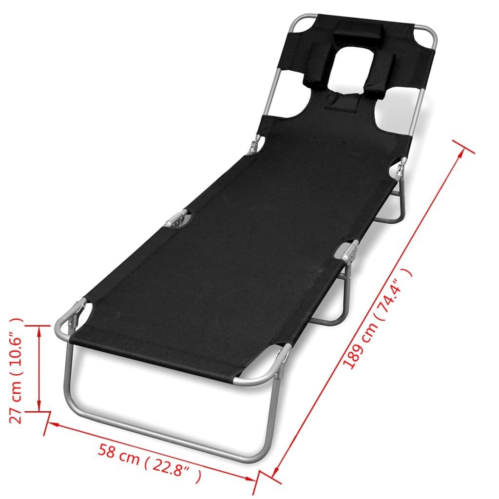 vidaXL Ligbed - 53% Korting! Inklapbaar & Comfortabel