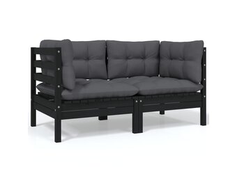 vidaXL Tuinbank Grenenhout met Kussens - 51% Korting!