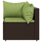 vidaXL Tuinhoekbanken 2 st. Poly Rattan Bruin (82% korting!)