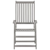 vidaXL Tuinstoelen 2 st massief acaciahout greywash - 51% Korting!