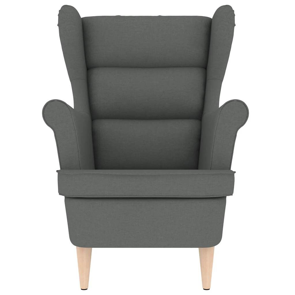 vidaXL Fauteuil Stof Donkergrijs - 40% Korting!