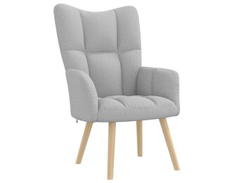 vidaXL Relaxstoel Wolk Grijs - 40% Korting!