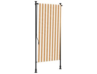 vidaXL Rolgordijn Buiten 120x270cm - Oranje/Wit | 40% Korting