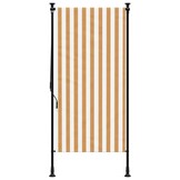 vidaXL Rolgordijn Buiten 120x270cm - Oranje/Wit | 40% Korting
