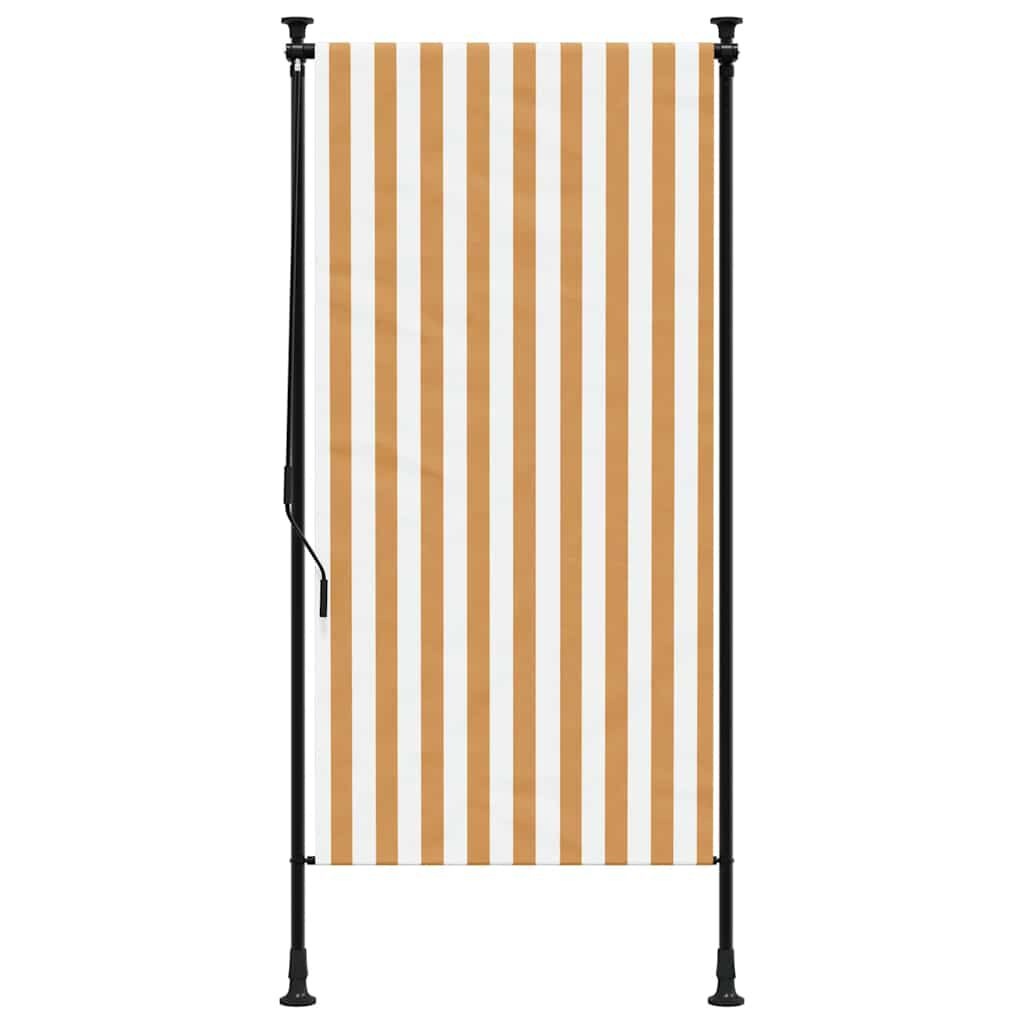 vidaXL Rolgordijn Buiten 120x270cm - Oranje/Wit | 40% Korting