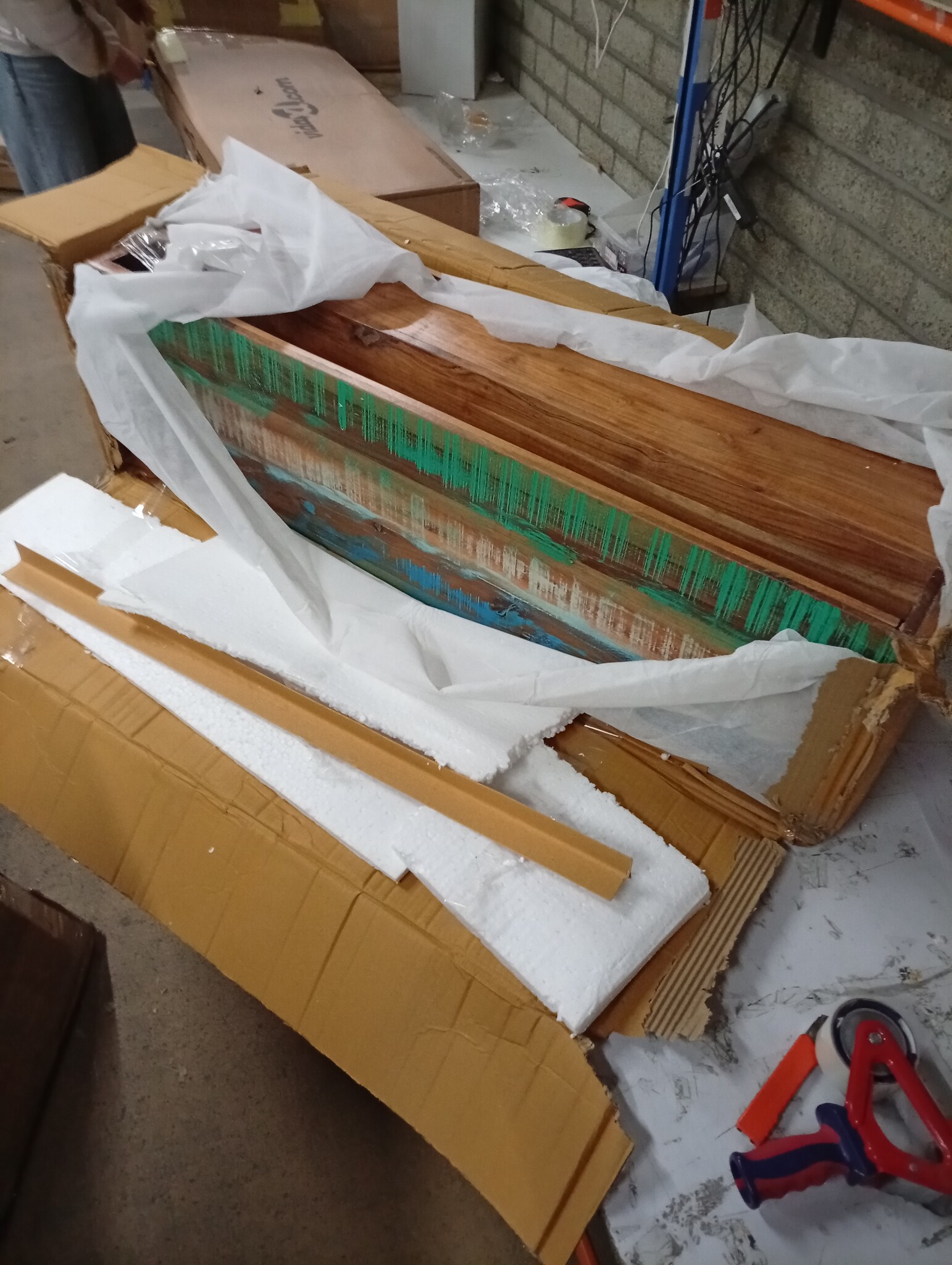 vidaXL TV-meubel gerecycled hout met 3 lades - Nu 55% Korting!