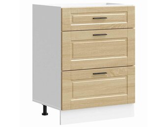 vidaXL Keukenonderkast Porto Sonoma Eiken - 40% Korting