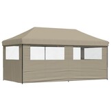 vidaXL Pop-up Partytent - Taupe (40% Korting)