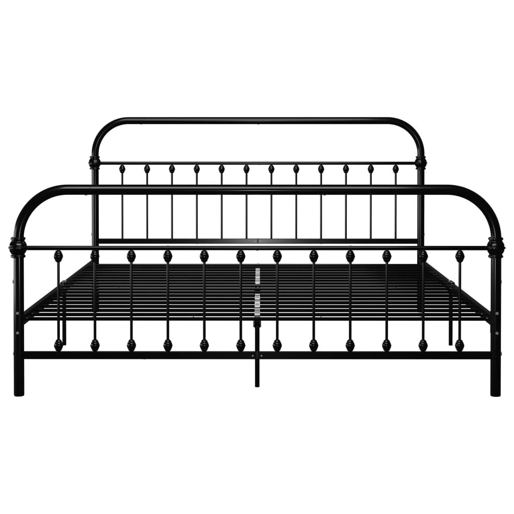 vidaXL Bedframe Metaal Zwart 180x200 cm | -55%