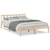 VidaXL Grenenhouten Bedframe Extra Lang (140x220cm) - 55% Korting!