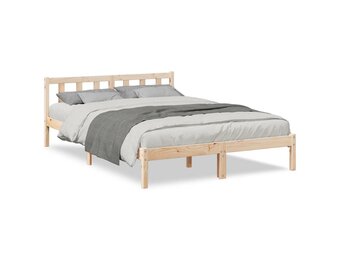 VidaXL Grenenhouten Bedframe Extra Lang (140x220cm) - 55% Korting!