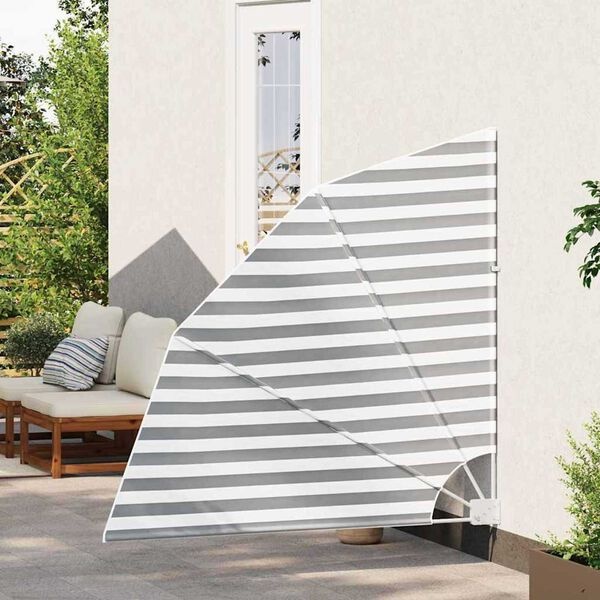 vidaXL Balkon Privacy Scherm Antraciet/Wit 140x140 cm - 65% Korting!