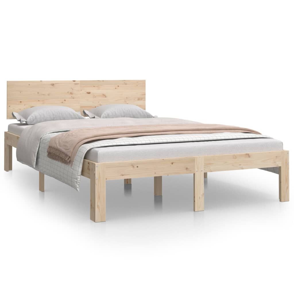 vidaXL Bedframe Massief Hout 120x190 cm - 40% Korting