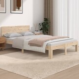 vidaXL Bedframe Massief Hout 120x190 cm - 40% Korting