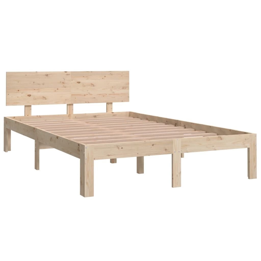 vidaXL Bedframe Massief Hout 120x190 cm - 40% Korting