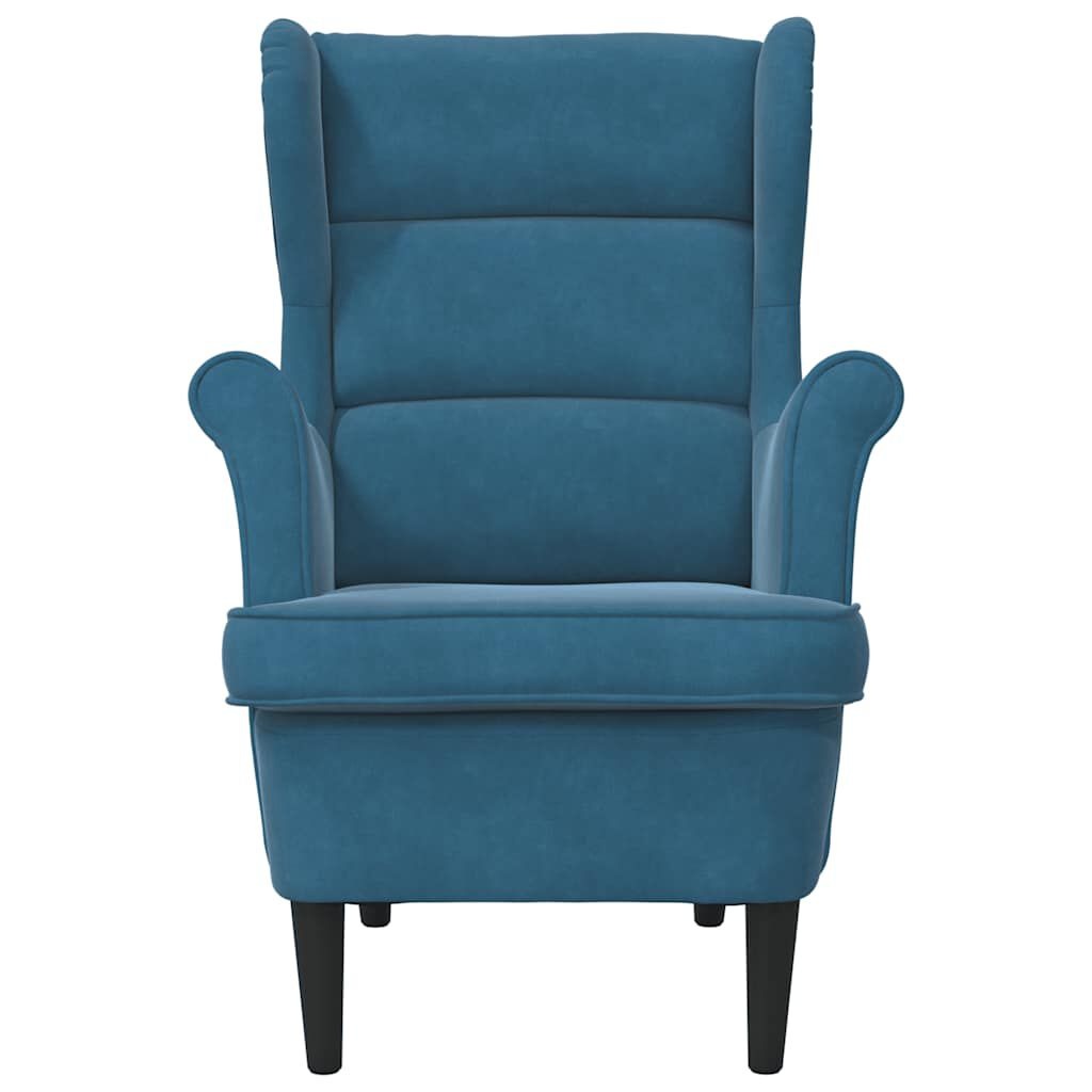 vidaXL Fauteuil Fluweel Blauw - 40% Korting