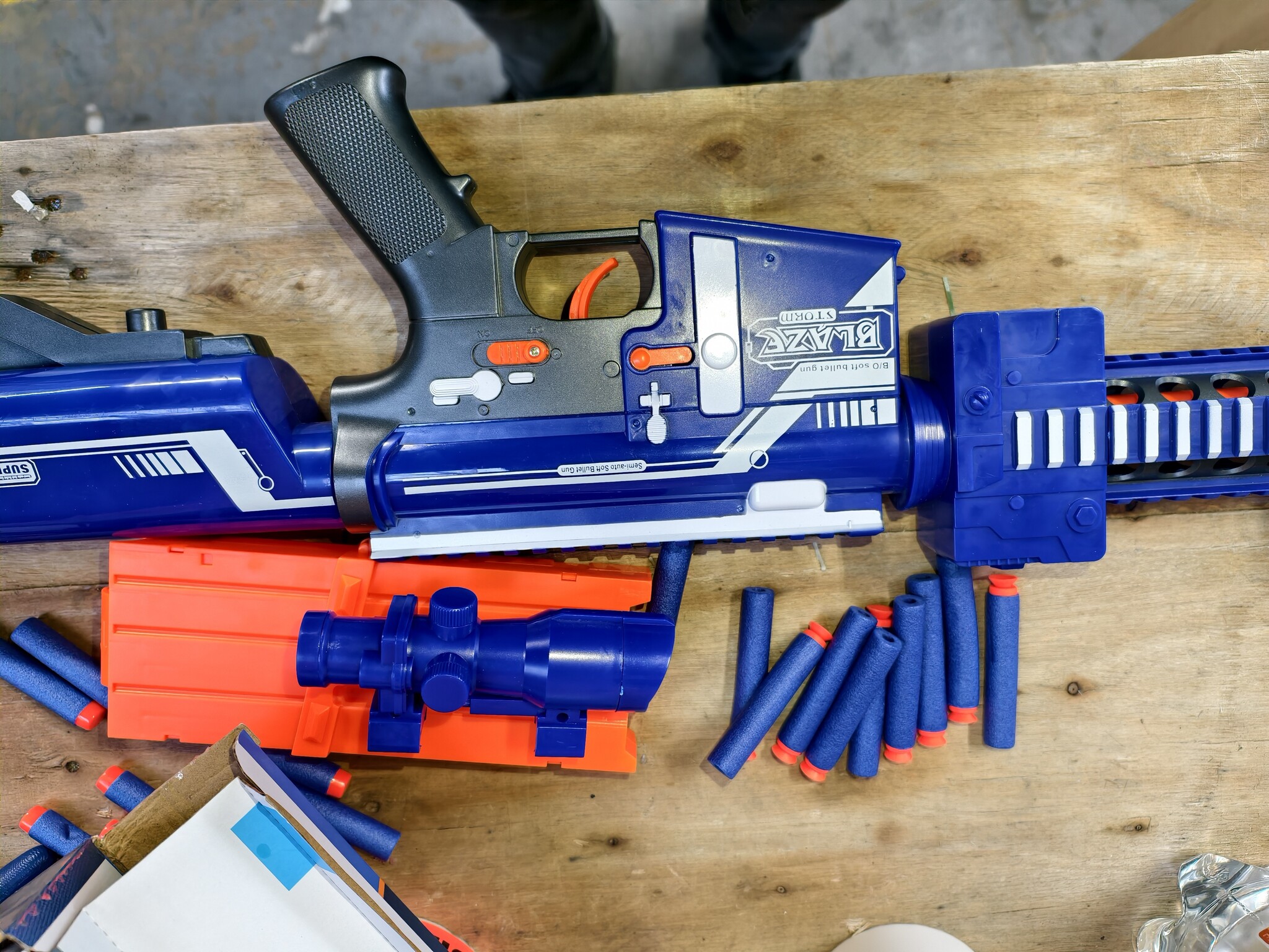 NERF Speelgoed Machinegeweer met 20 pijlen - 40% Korting