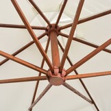 vidaXL Zweefparasol 350cm Wit - Nu 73% Korting!