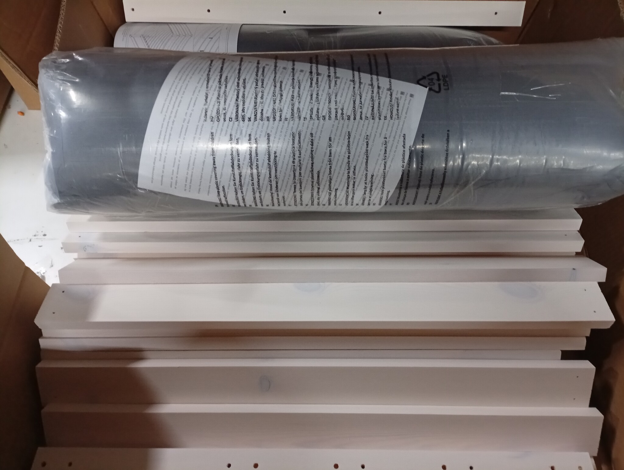 vidaXL Tuinbank 2-zits Grenenhout Wit - 59% Korting!