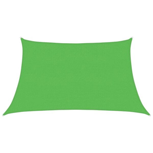 vidaXL Zonnezeil Lichtgroen 3/4x2m HDPE - 61% Korting!