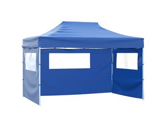 vidaXL Vouwtent 3x4,5m Blauw - 40% Korting!