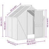 VidaXL Tuinkas 2,47m³ - 40% Korting! Antraciet Aluminium