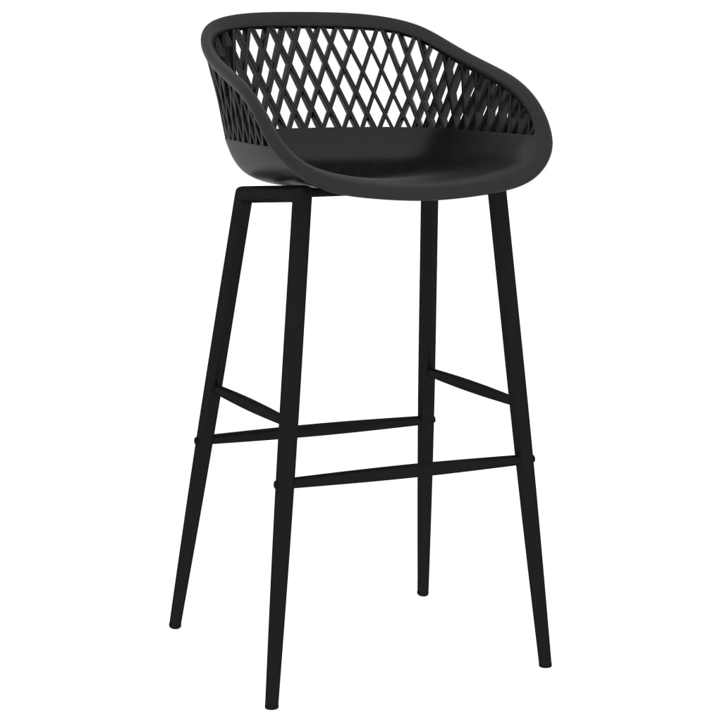 vidaXL Barstoelen 4 st. Zwart - 40% Korting!
