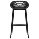 vidaXL Barstoelen 4 st. Zwart - 40% Korting!