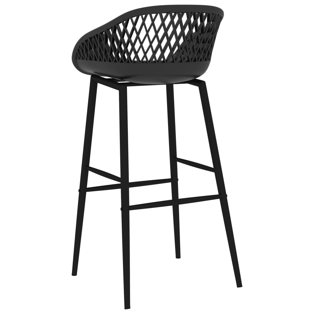 vidaXL Barstoelen 4 st. Zwart - 40% Korting!