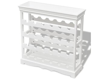 vidaXL Wijnrek Abreu Wit - 64% Korting