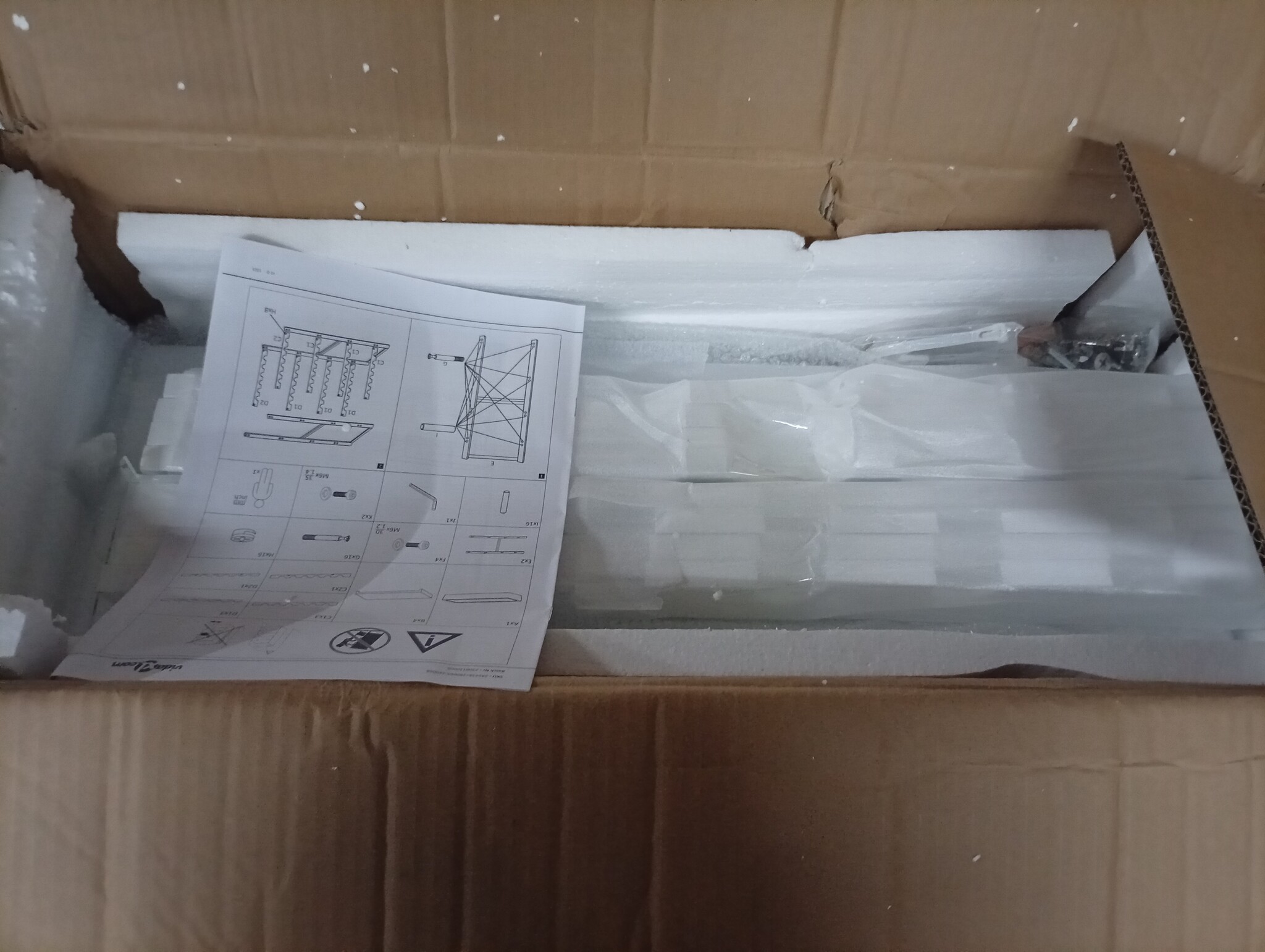 vidaXL Wijnrek Abreu Wit - 64% Korting