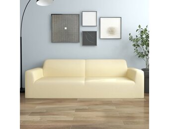 vidaXL Driezitsbankhoes crèmekleurig - 60% Korting