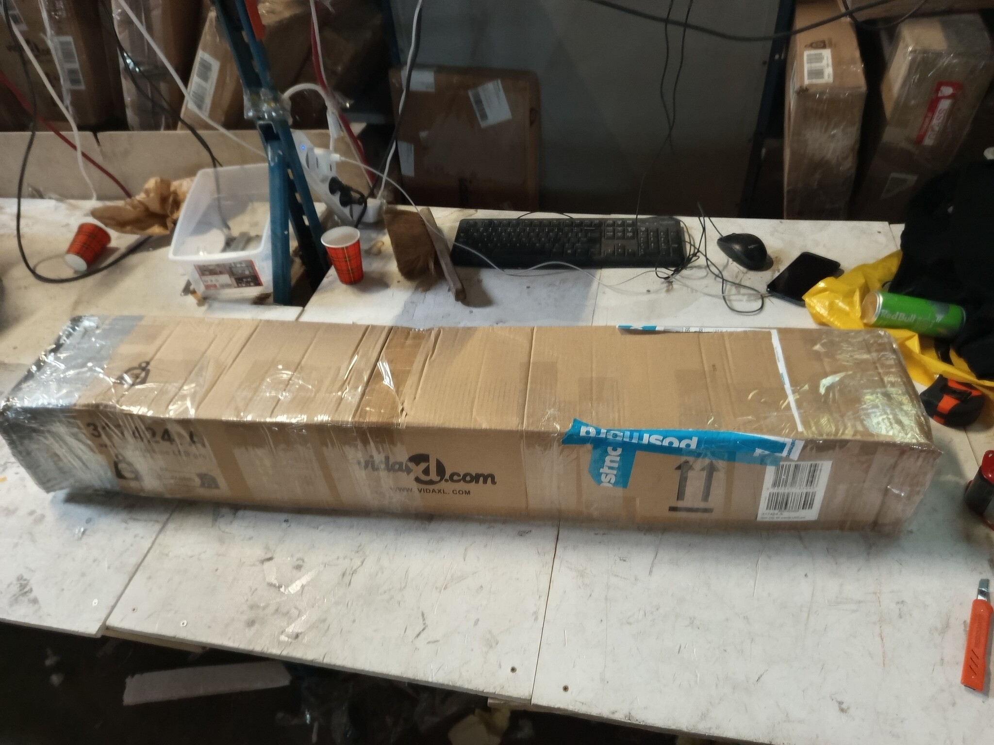 vidaXL Luifel 400cm Crème | Handmatig Uitschuifbaar met LED | 59% Korting