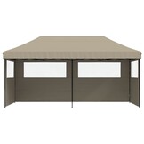 vidaXL Partytent Pop-up Taupe - 40% Korting!